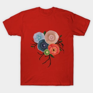 Abstract flower design T-Shirt